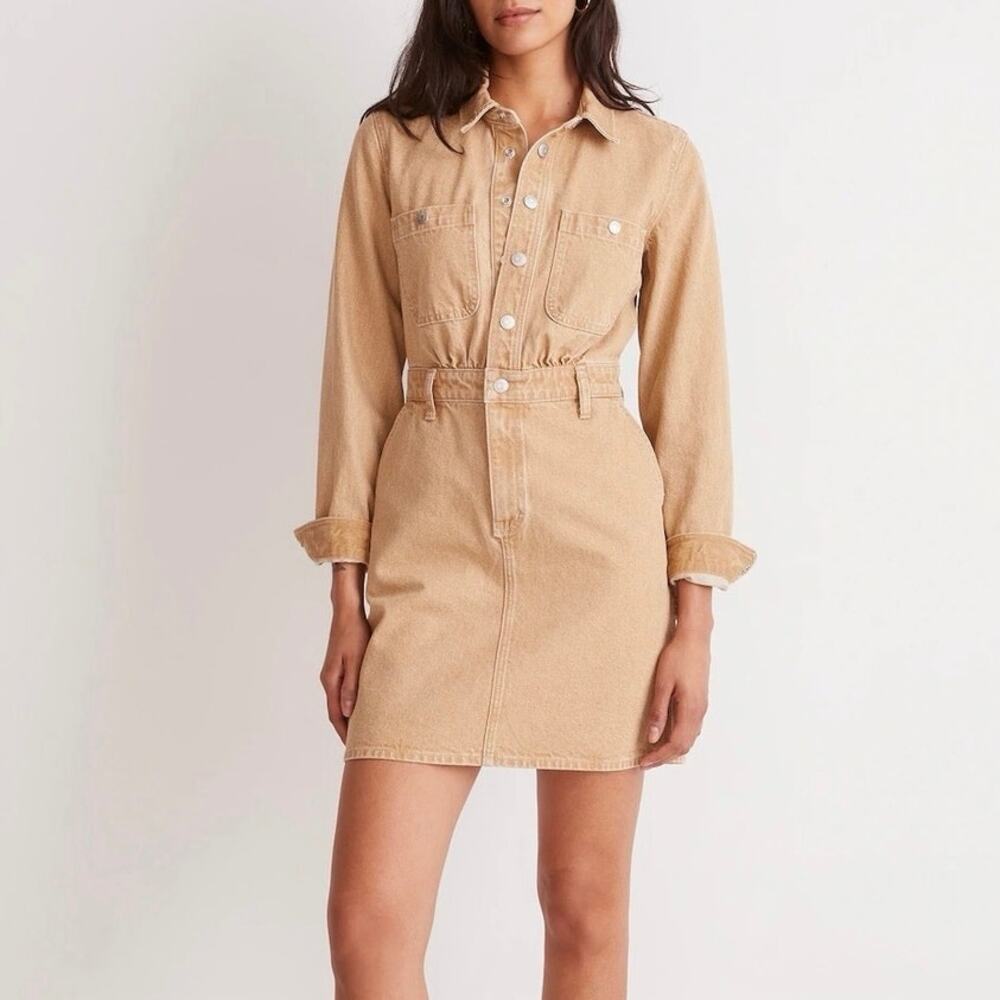 Madewell Carpenter Mini Dress: Garment-Dye Edition